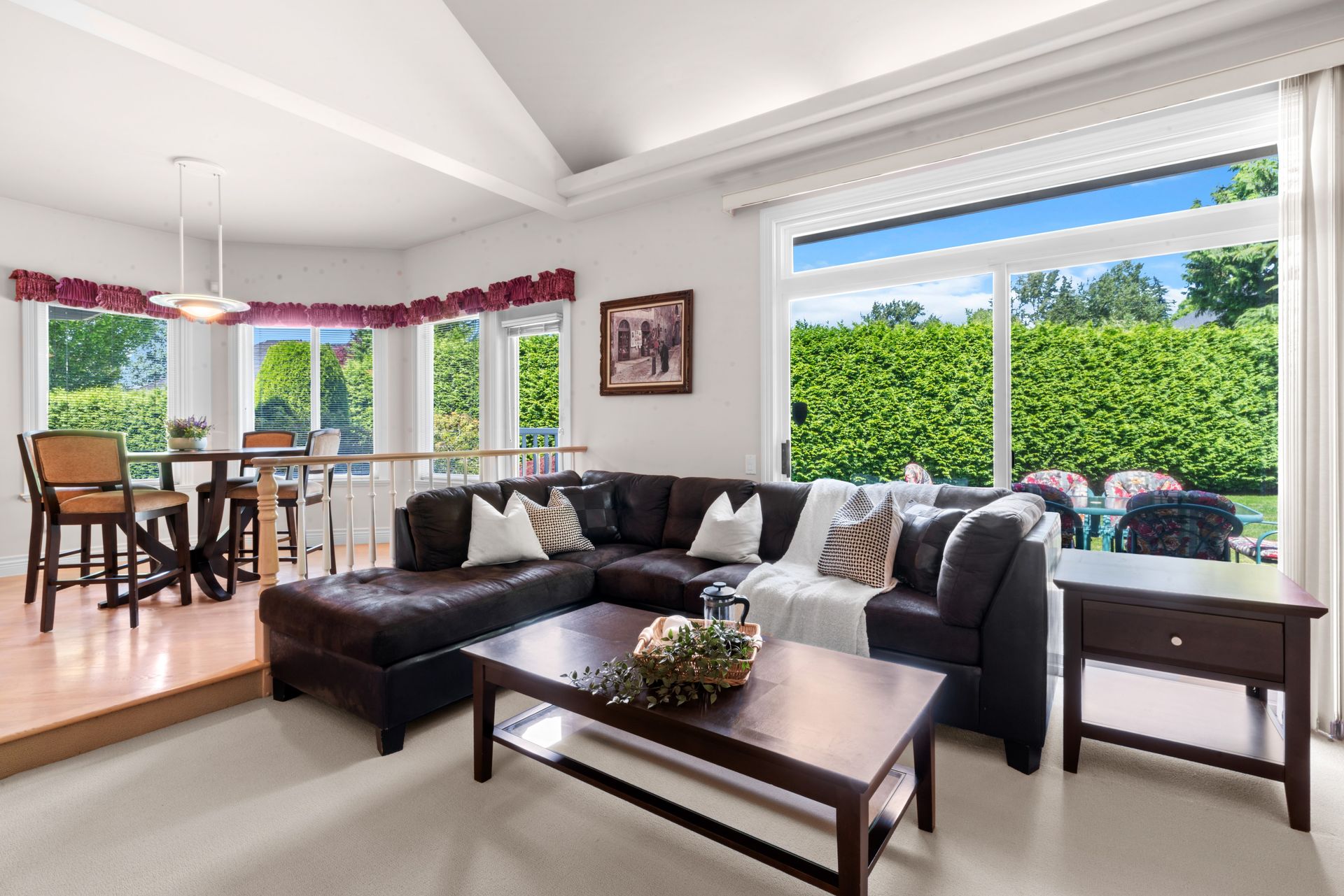 Living room with big windows