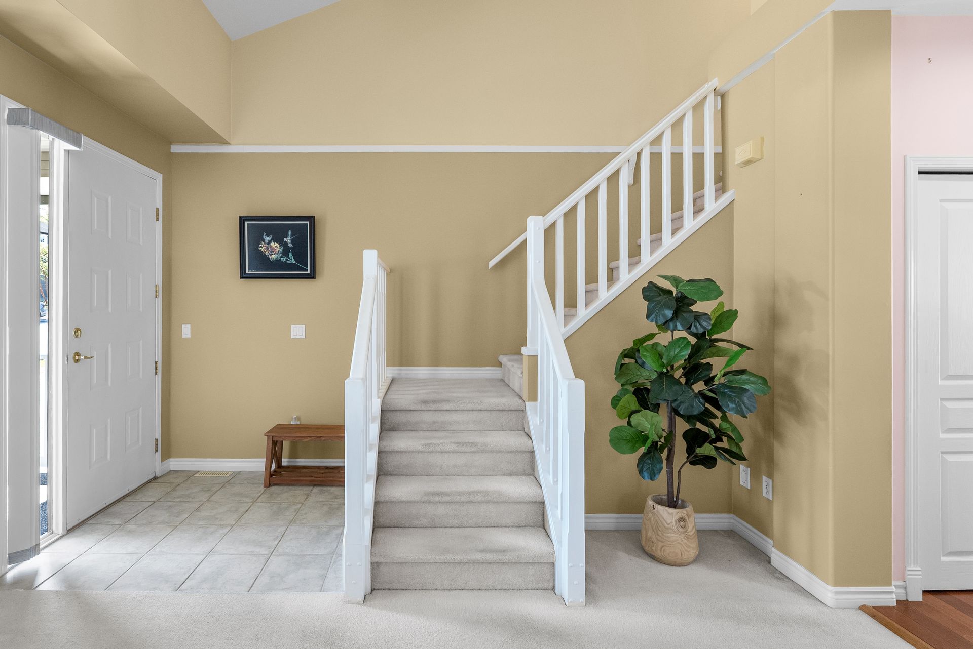 Front entry and staircase