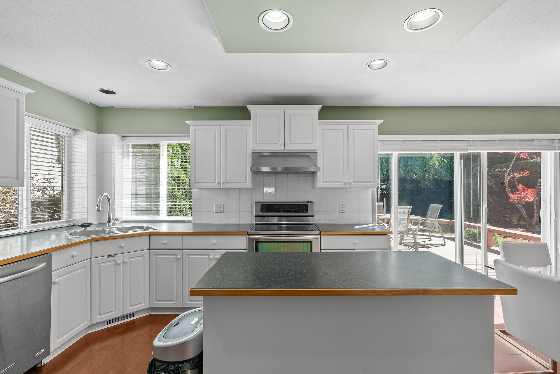Kitchen with an island