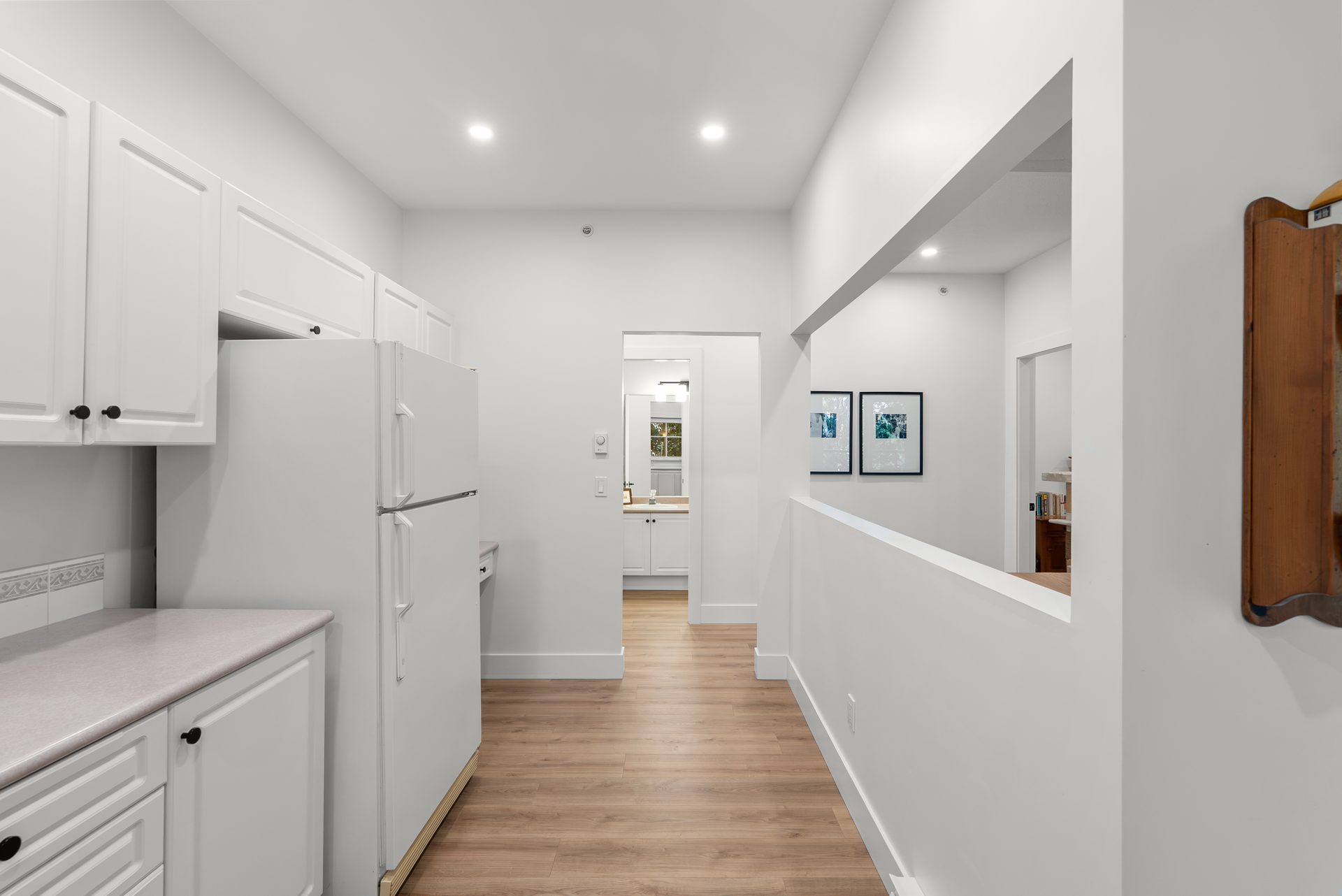 Kitchen and hallway